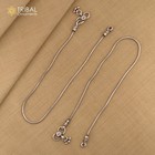 925 Sterling Silver Snake Chain Bracelet Oxidized Charm Anklet Ank447