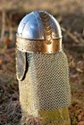 Antique Roman Medieval Viking Steel Helmet With Chainmail Knight Armor Helmet