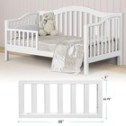Salcod Toddler Bed Conversion Kit  m12599  - Cpsc Certified  White 