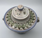 Beautiful Vintage Italian Stoneware Tureen  Maiolica Style