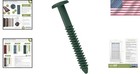 High-quality 3  Shutter-lok Screws In Forest Green - 12 Pieces For Diy Projects