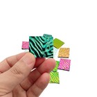 3 Bags  84g 2 96oz  Coe90 Dichroic Glass Scrap  Fusible Multicolor