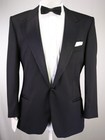 Hugo Boss Cary grant Black Peak Lapel 1-btn Tuxedo Formal Blazer Jacket 42r