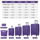 Luggage Sets 6 Piece Hardside Expandable Suitcases With Spinner Wheels Tsa Lock