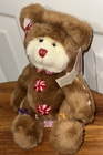 Russ Christmas Teddy Bear Gingerbread Mints Bows 22406 Plush 10 