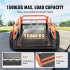 1500lb Atv Dump Trailer 15cuft Steel Cart Removable Sides