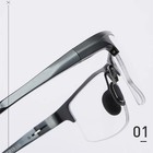 Men Business Sports Half Rim Reading Glasses Anti Blue Light Aluminum Magnesium