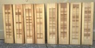 8  Panels 28  Tall X 7  Wide Wood Interior Louver Plantation Window Shutters Vtg