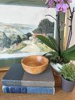 Vintage Hand Turned Wood Bowl Spalted Maple Artist Signed Robert Johnson 2005