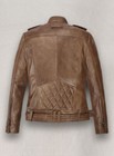 Men s Vintage Military Leather Jacket Waisted Belted Genuine Pure Lambskin Coat