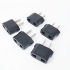 2x New Eu Euro Europe To Us Usa Power Jack Wall Plug Converter Travel Adapter Us