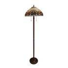 Tiffany-style Victorian Design 2-light Floor Lamp