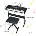 61-key Electronic Keyboard Piano Starter Set W stand Bench Headphones