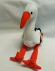 Stilts The Stork Og Vtg Rare 1999 Retired Ty Beanie Babies Mint Tag Errors Pe 