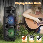Dual 8  Bt Party Bluetooth Speaker System Big Led Portable Stereo Tailgate Loud