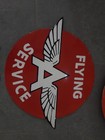 Porcelain Flying A Enamel Sign 36 Inches Double Sided