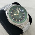 Custom Built Seiko Alpinist Green Automatic Nh35 Movement Men s Watch   read 