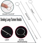 Drawstring Threader Replacement Set Sewing  Turn Fabric Threader Tools For8923
