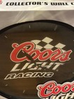      Coors Light Racing Wall Clock 12  Collector   s Edition Beer Bar Decor Nos 2005