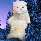 2001 Ty Classic Plush - Peachy The White Persian Cat 15  Nwts Stuffed Animal Toy