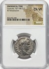Caracalla 198-217 Roman Empire Phoenicia Tyre Tetradrachm Silver Coin  Ngc Ch Vf