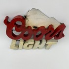 Coors Light Beer Metal Tin Sign Rare Bar Pub Mancave Decor Vintage Logo