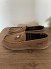 Iob Nwt Weatherproof Dark Brown Thinsulate Men   s Moccasin Slippers Sz Xl 13-14