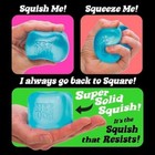 Schylling Needoh Nice Cube Blue Sensory Squeeze Toy With Super Solid Squish