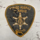 Carbon County Sheriff s Office Police Patch Black   Gold Wyoming Single Patch