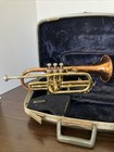 Vintage Conn Director 17a Cornet With Coprion Copper Bell   Hardshell Case
