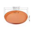 14  X 1  Round Restaurant Serving Trays 2 Pack Food Service Tray Orange