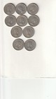 10 X Great Britain Six Pence Lot - Wedding Coins England  Uk Britain Look Nice