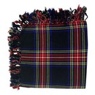 Scottish Men Tartan Fly Plaid Black Stewart Tartan Shawl Highland Wedding Wear