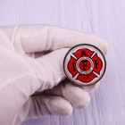 3 Fire Service Recognition Iaff Fire Fighters Union Pin Red Maltese Cross Brooch