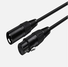 Xlr Male To Female Microphone Cable Balanced 3-pin Mic Connector Extension Cord