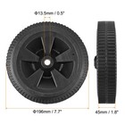 7 7  Air Compressor Wheel Replacement Part With 0 5  Dia  Hole Black