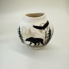 James Benally Dine Small Pillow Vase Native American Pillow Vase Signed Benally