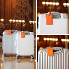 Leather Personalized Suitcase Tag Set Luggage Id Tags Labels Travel Accessories