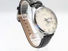  near Mint  Seiko Kinetic 5m84-0ab0 Automatic White Dial Silver Mens Watch Y400