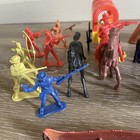 Vintage Marx Toys Apache Playset Teepee Wagon Canoe Figures