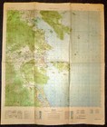 Nha Trang - Very Rare Viet Cong Map - 1970 - Marked  secret   mat  - Vietnam War