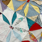 Handmade Original Posh Penelope Cotton Patchwork Quilt Top topper 86x86 