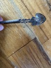 Sugar Tongs Clam  Shell Design Ends Twisted Handles Antique Sterling  925 Marked