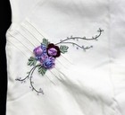 2005 Gymboree Romantic Garden Shirt Sz 12 White Ribbon Roses Embroidered Cream