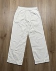 50s Vintage Korean War Us Navy White Twill Sailor Bell Bottom Trousers Size 30