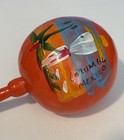 Vintage Hand Painted Mexican Maraca   Gourd Shaker 8   l 3 5   w Cozumel Mexico