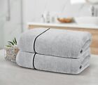Cotton 2 Pack Oversized Bath Towel Set 28x55 Inches  Large Bath Towels