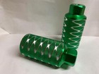 Green chrome Bicycle Alloy Front Pegs 26t X 4-1 2  X 2  Cruiser Bmx Bikes