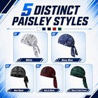 5pcs Paisley Do Rag Cooling Headscarf Cap Cycling Motorcycle Bandana Head Wrap