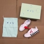Off Canvas White Vulcanized Low Red Arrow Unisex Sneakers White
